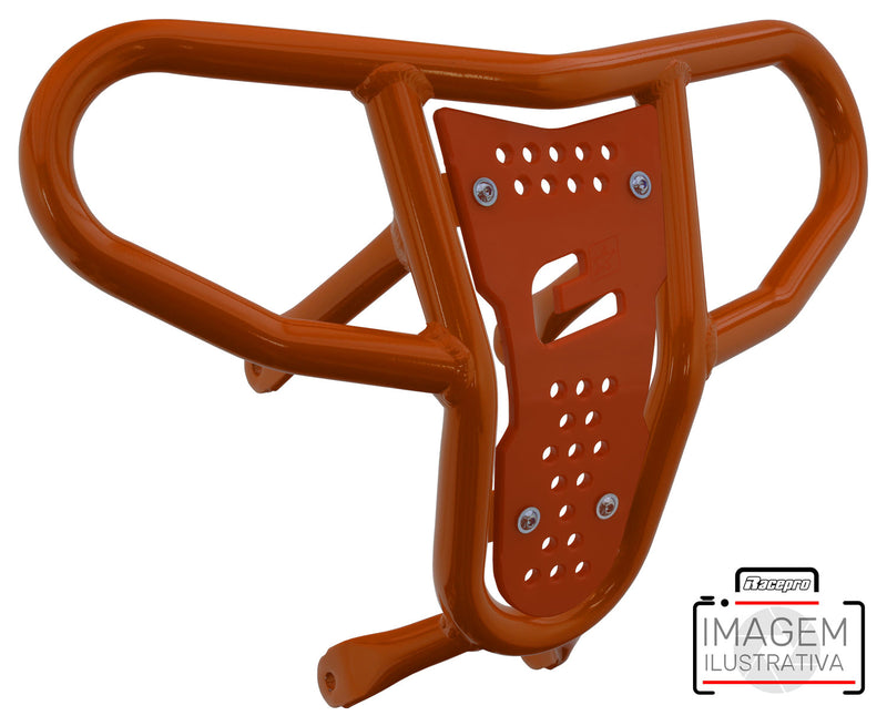 Crosspro - Front Bumper CR04 For Yamaha YFZ 450-Orange Tube / Orange Plate