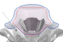 Wunderlich Touring Screen  R 1200/1250 RT LC clear. A luxury touring screen for Tourers. Optimal relief of head, upper body and shoulders.