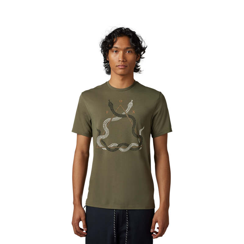Fox Racing Vizen Short Sleeve Tech T-Shirt in Black
