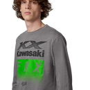 Fox Racing - Fox X Kawasaki Long Sleeve Premium Tee-Heather Graphite (30552-185)