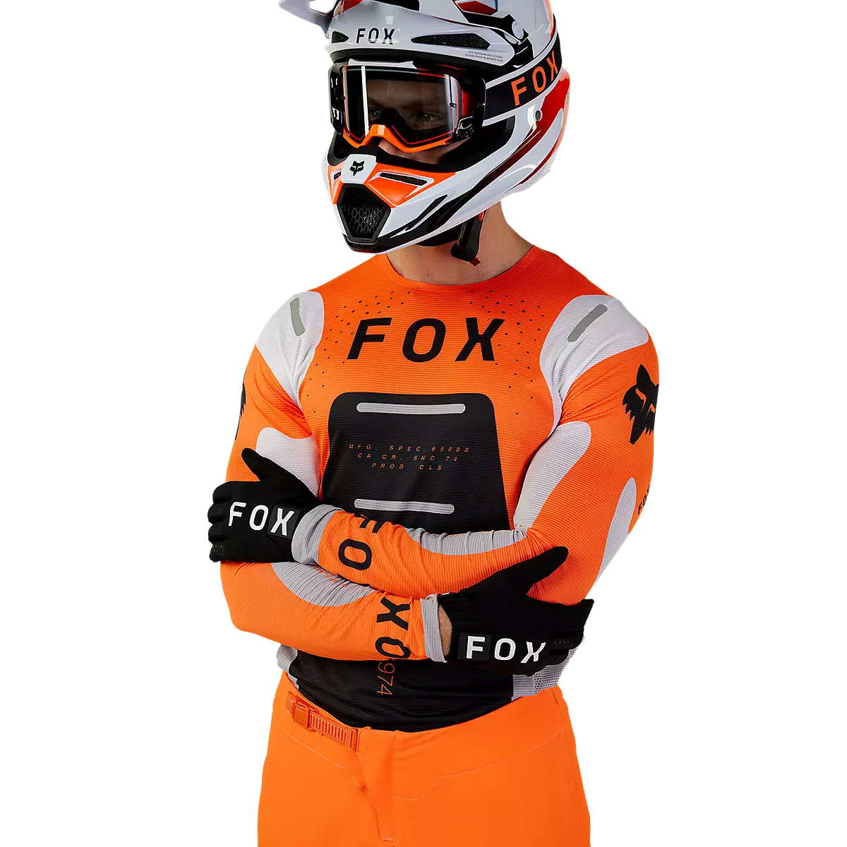 Fox Cross Hose Flexair Royl | Orange Flame, Atmungsaktiv | Für Sport & Fitness