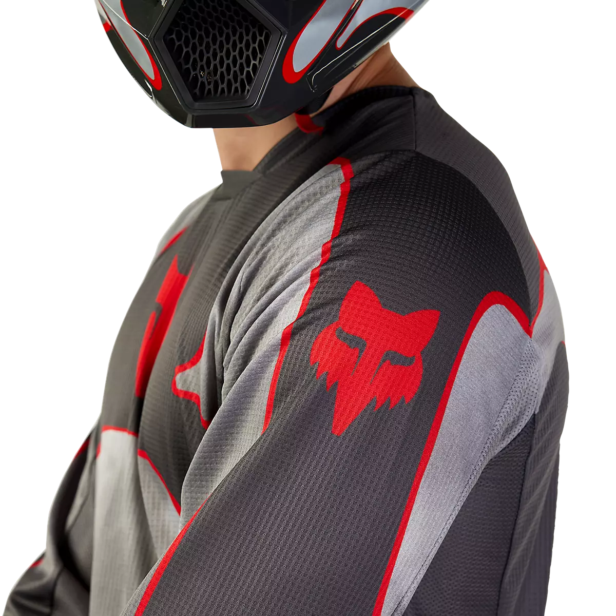 FOX 01974 メッシュシャツ グレー/ブラック/レッド Fox Racing - 180 Atlas Jersey
