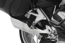 ERGO passenger Footrest lowering for R1200RT/LC offers a relaxed seating position and reduced the knee angle. Machined from solid aluminium.