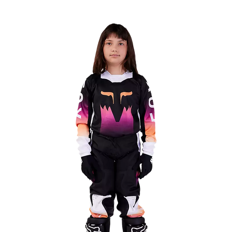 Fox Racing - Youth Girls 180 Flora Jersey-Black/Pink (31434-285)