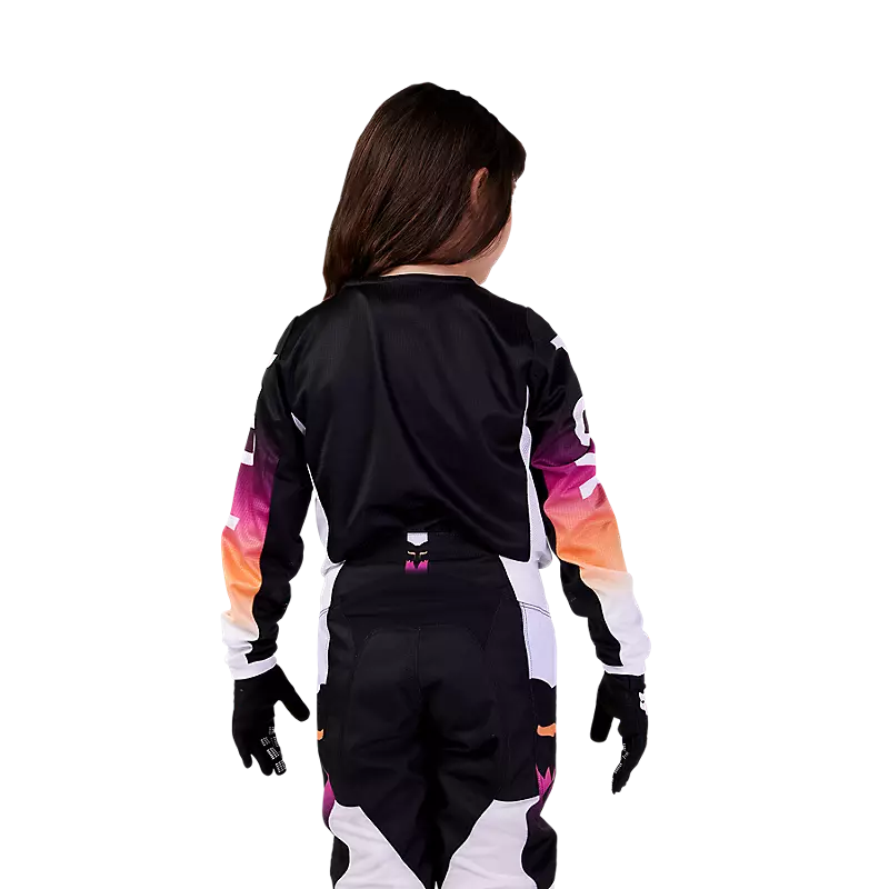 Fox Racing - Youth Girls 180 Flora Jersey-Black/Pink (31434-285)