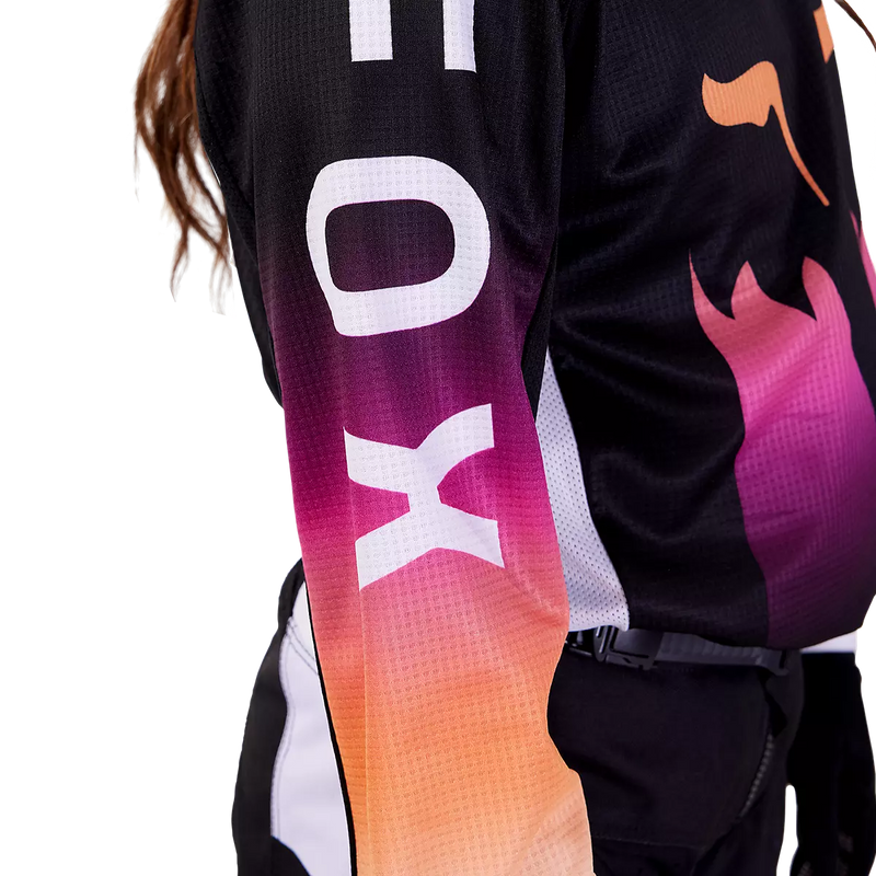 Fox Racing - Youth Girls 180 Flora Jersey-Black/Pink (31434-285)
