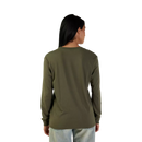 191972852541 31849-099XS W FOX HEAD LS TOP  Olive Green