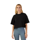 Fox Racing - Womens Wordmark Os Crop Tee-Black (31984-001)