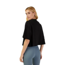 Fox Racing - Womens Wordmark Os Crop Tee-Black (31984-001)