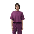 Fox Racing - Womens Wordmark Os Crop Tee-Sangria (31984-552)