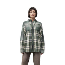 Fox Racing - Womens Oversized Flannel Shirt-Heather Green (32827-510)