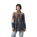 Fox Racing - Womens Oversized Flannel Shirt-Dark Vintage (32827-564)