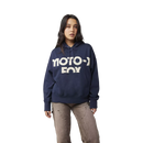 Fox Racing - Womens Moto-X Oversized Pullover Hoodie-Midnight (32829-329)