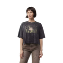 Fox Racing - Womens Throttle Oversized Crop Tee-Black (32904-001)
