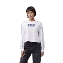Fox Racing - Womens Speed & Service Long Sleeve Crop Tee-White (32910-008)