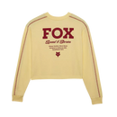Fox Racing - Womens Speed & Service Long Sleeve Crop Tee-Pale Yellow (32910-274)