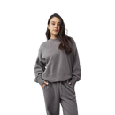 Fox Racing - Womens Wordmark Oversized Crew Pullover-Pewter (33140-052)