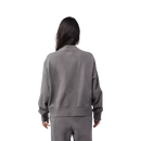 Fox Racing - Womens Wordmark Oversized Crew Pullover-Pewter (33140-052)