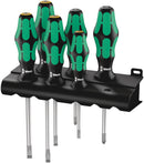 Wera Tools - 334/355/6 Rack Screwdriver set Kraftform Plus Lasertip and rack