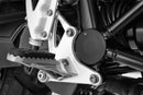 Wunderlich winged sealing cap for the BMW R 1200 R, beautiful covers for the large swing arm attachment holes.