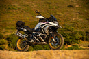 Wunderlich hub cover tornado for bmw r 1200 gs lc closes the hollow, ragged wheel hub.