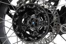 Wunderlich hub cover tornado for bmw R 1200 GS LC Adv. GS LC, R LC, RS LC, RT LC closes the hollow, ragged wheel hub.