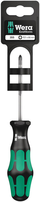 Wera Tools - 355 PZ SB Screwdriver for Pozidriv screws