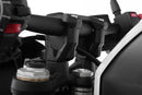 The handlebar riser designed especially by our developers raises the handlebars moderately by 25 mm
