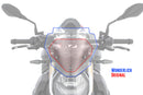 The windshield integrates perfectly into the overall layout, emphasises the contours of the machine