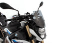 The windshield integrates perfectly into the overall layout, emphasises the contours of the machine