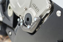 Shock-absorbing grey anodised ignition rotor cover for S 1000 R/ RR that protects the exposed engine covers.