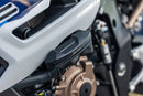 Racing crash pads for the BMW S 1000 R 2021 from Wunderlich. Crash pads mitigate the expensive consequences of crashes, falls and skids.