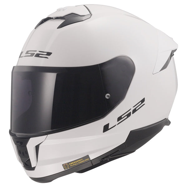LS2 Stream II Solid Helmet Gloss White / Small