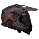 LS2-HELM BLAZE II CRAZY W/SUNV LGY/RD 3XL 702-1117 6942141715181