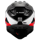 LS2-HELM BLAZE II RALLY W/SUNV RD/WH/BL 3XL 702-1127 6942141715044