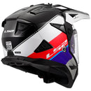 LS2-HELM BLAZE II RALLY W/SUNV RD/WH/BL 3XL 702-1127 6942141715044