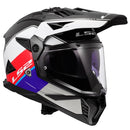 LS2-HELM BLAZE II RALLY W/SUNV RD/WH/BL 3XL 702-1127 6942141715044
