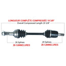 Kimpex - Complete Front Left Axle for Honda (HON-7030K)