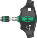 Wera Tools - 416 RA T-handle bitholding screwdriver with ratchet function and Rapidaptor quick-release chuck