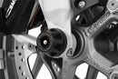 DoubleShock axle protection pads now also keep the front fork a safe distance from the asphalt and help prevent serious damage 