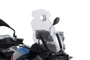 Wunderlich windshield extension Vario-ERGO 3D+ transparent, perfect wind protection thanks to the clever add-on spoiler