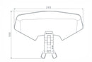 Wunderlich windshield extension Vario-ERGO 3D+ transparent, perfect wind protection thanks to the clever add-on spoiler