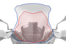 The Wunderlich windshield »MARATHON« with windshield reinforcement on both sides provides incomparable comfort when touring