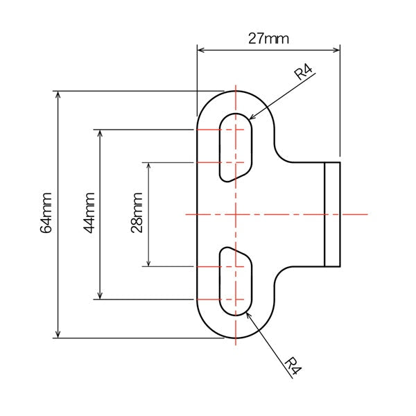 DRCZeta-MOUNTING BRACKET BAR MOUNT DRCZETA ZE60-1020 4547836387791
