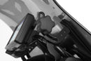 The windshield reinforcement on both sides stabilises the windshield and thus reduces turbulences caused by the airflow at high speeds