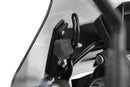 The windshield reinforcement on both sides stabilises the windshield and thus reduces turbulences caused by the airflow at high speeds