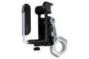 Adjustable drinks holder for bottles with a diameter of 52 to 67 mm.