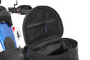 Multi-functional and compact bag can  either be attached to the luggage carrier of the passenger seat quickly and  simply