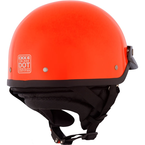5xl motorcycle half helmet Retro Leather Gear Rider this helmet meets and exceeds D.O.T Vega Helmets - 7850-023 Unisex-Adult