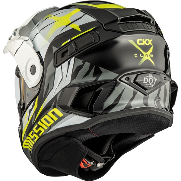 CKX-HELM MISSION EDL CLAW WH/GY/LI GLOSS 3XL 516957 